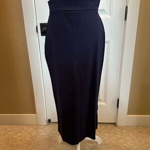 Elegant Navy Maxi Skirt